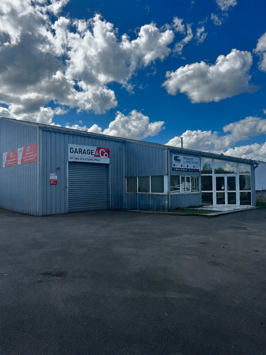 Façade de l’atelier Ah Des Solutions Pros à Arsac
